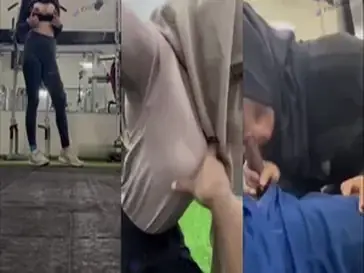 Ukhti Jilbab Eksib di Gym